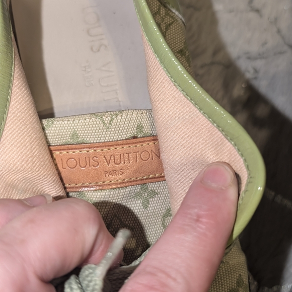 Louis Vuitton Green Shoes Resoled 36.5 COA - Picture 4 of 10